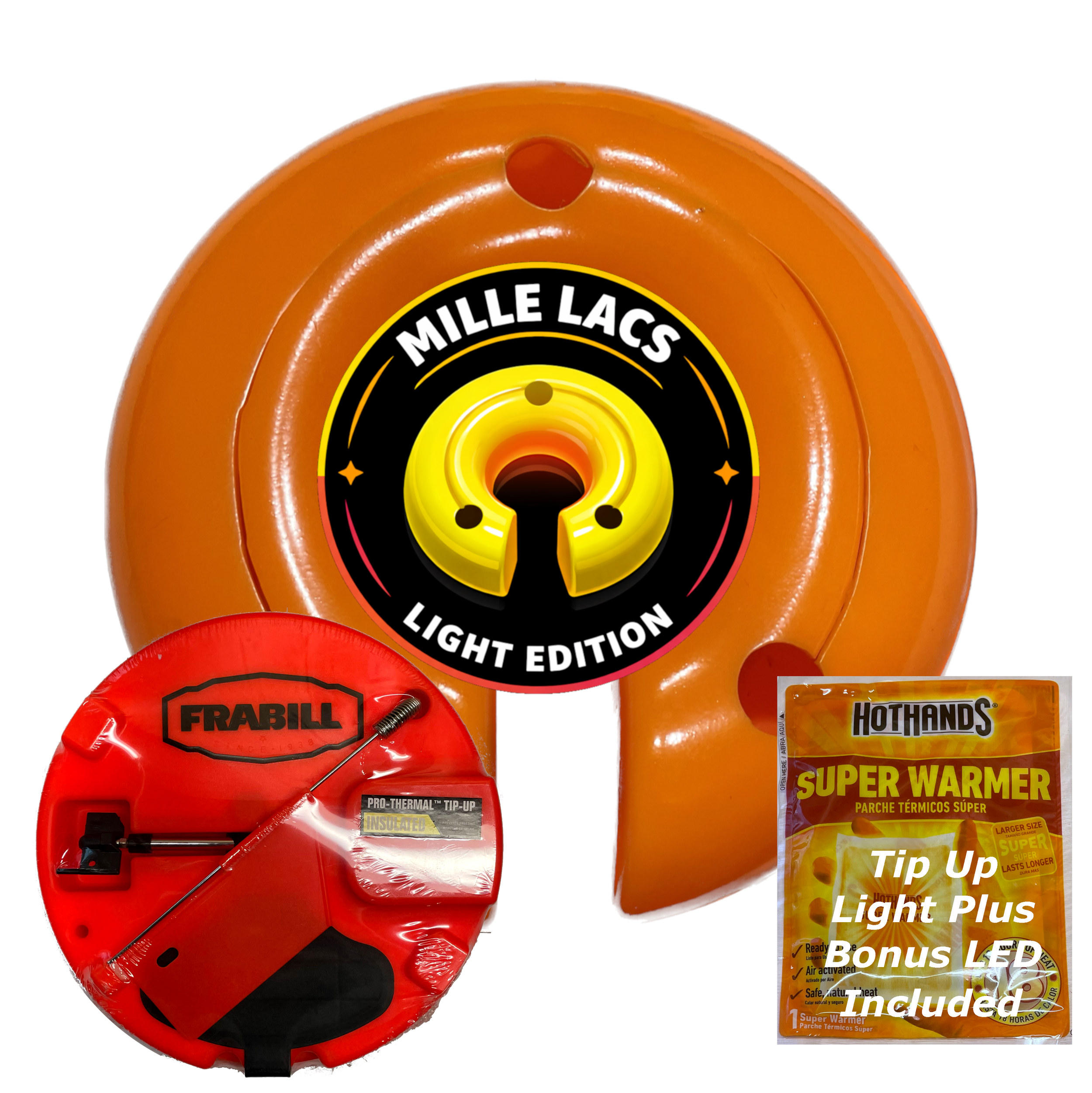 Value Combo Hot Flex 2 Mille Lacs Light, Bonus LED and a Frabill® Themal Tip UP