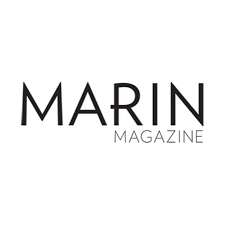 Marin Magazine logo in black and white.