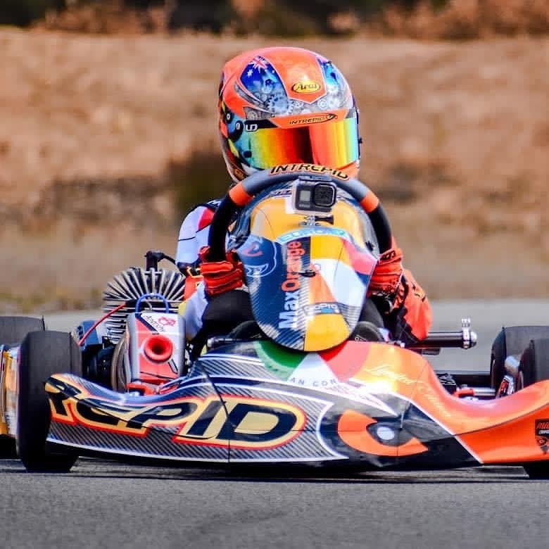 Another clean sweep 🧹 at Albany City Kart Club for Alex Hills in his @intrepid_kart Speedy after a superb weekend at Geraldton the weekend prior. 

#intrepid #intrepiddriverprogram #maxorange #onelapdifference #speedy #vortexengines #maxxistyresaust