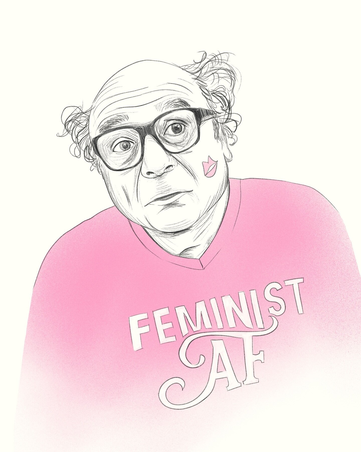 I&rsquo;ve been working on my DeVitos! 💋 Drawn in @procreate #feminism #alwayssunny #dailydevito