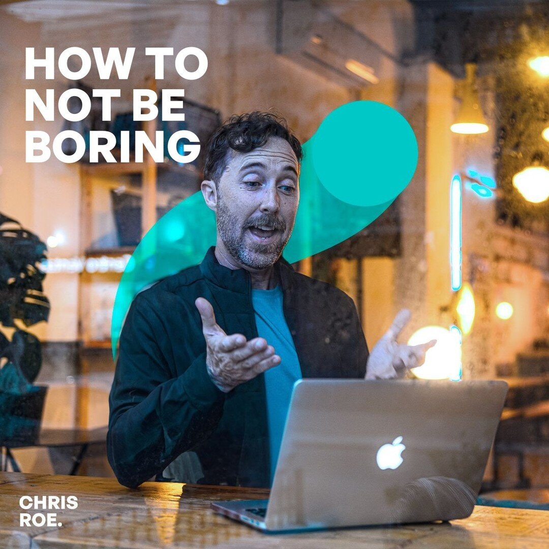 I disagree when people say to me &ldquo;What I&rsquo;m talking about is so boring!&rdquo;
Nope!

It&rsquo;s not WHAT you&rsquo;re talking about that&rsquo;s boring.
It&rsquo;s HOW you&rsquo;re talking about it that is boring! 😉

By tapping into your