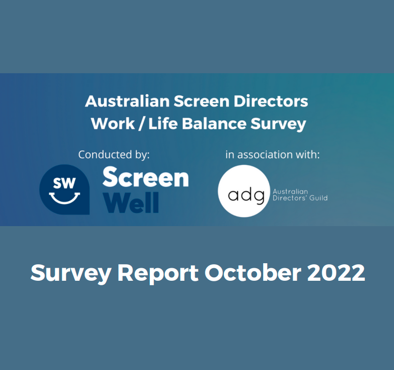 Australian Screen Directors Work/Life Balance Survey — Screen Well