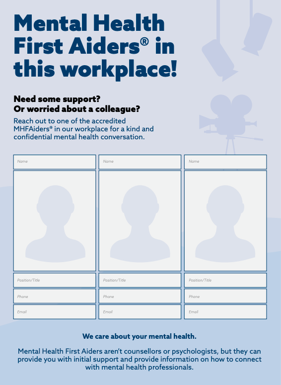 MHFAiders® Workplace - Poster (Flat)
