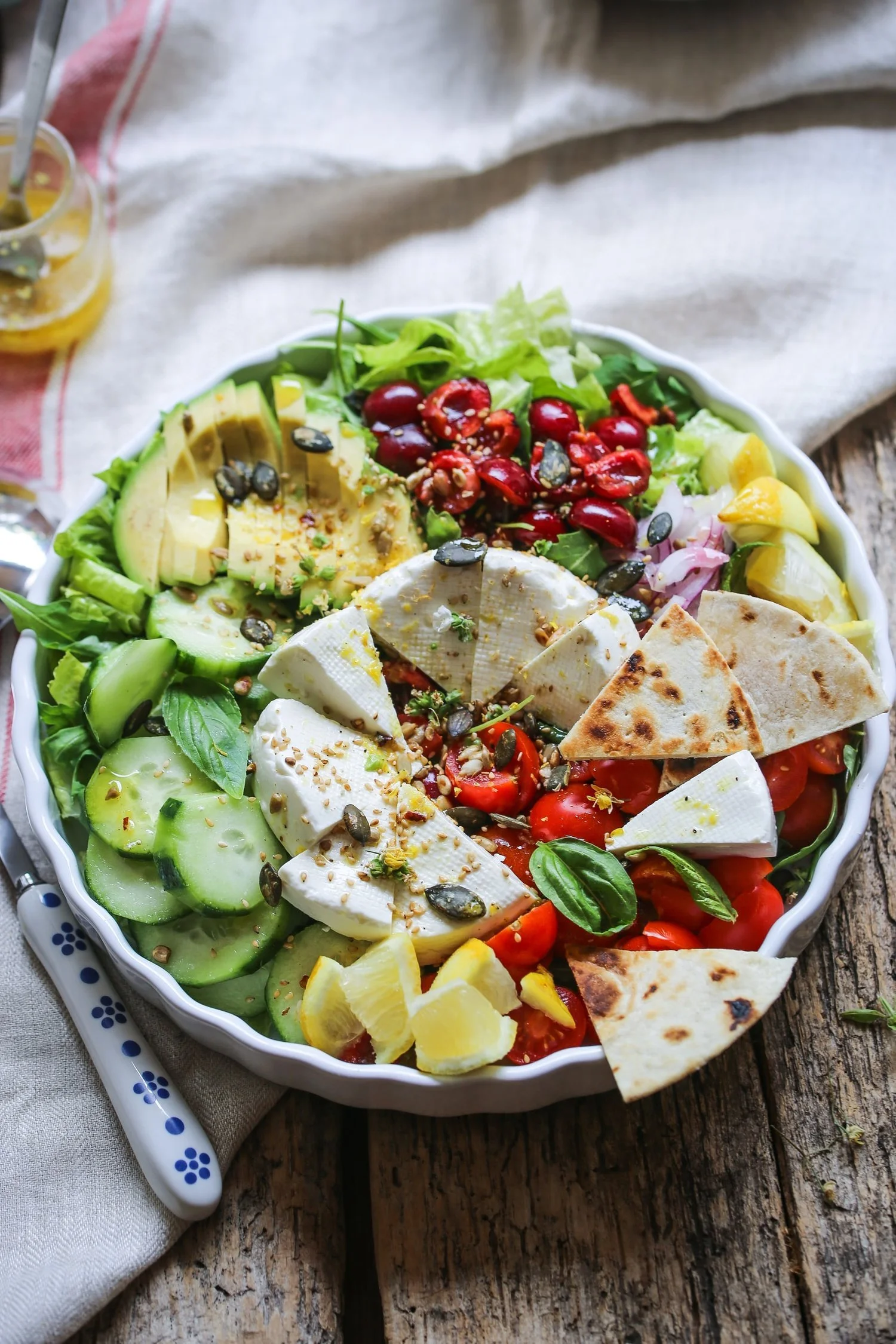 Ibis Fattoush with Fried Pita Bread