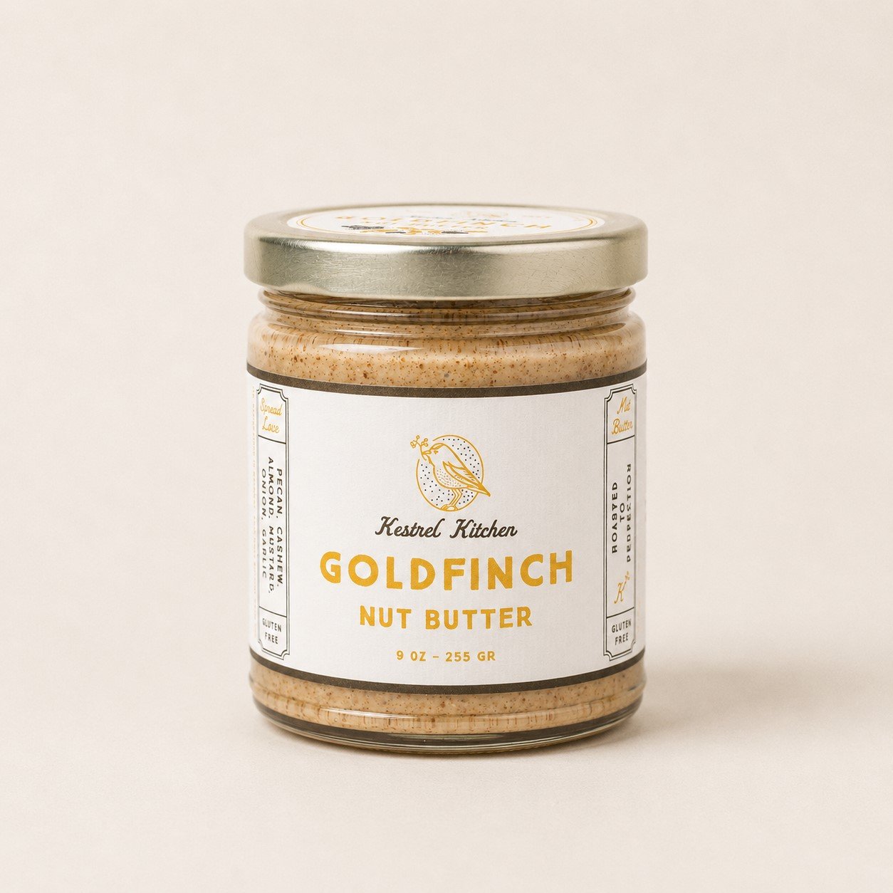 Goldfinch  |  Pecan + Cashew + Mustard + Garlic
