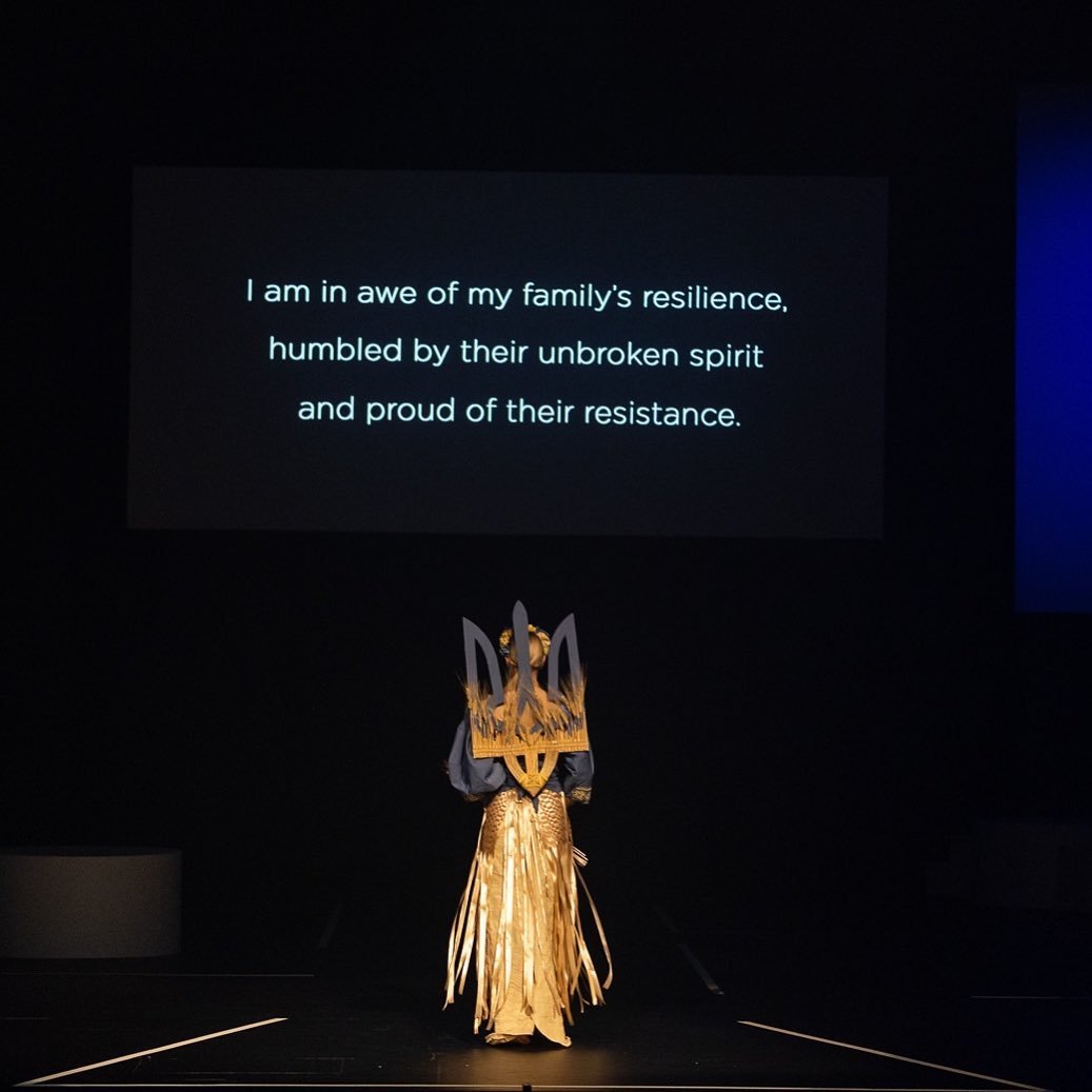 A moment of reflection&hellip;
Wearable Art Mandurah 2022
Directed by @helenduncanprojects 
Lighting design Rowan van Blomestein @iconaudiovisual 
Featured Garment, Tanja Schumann &ndash; Partizanka
(Avant Garde Category Winner)
Photographer @stephen