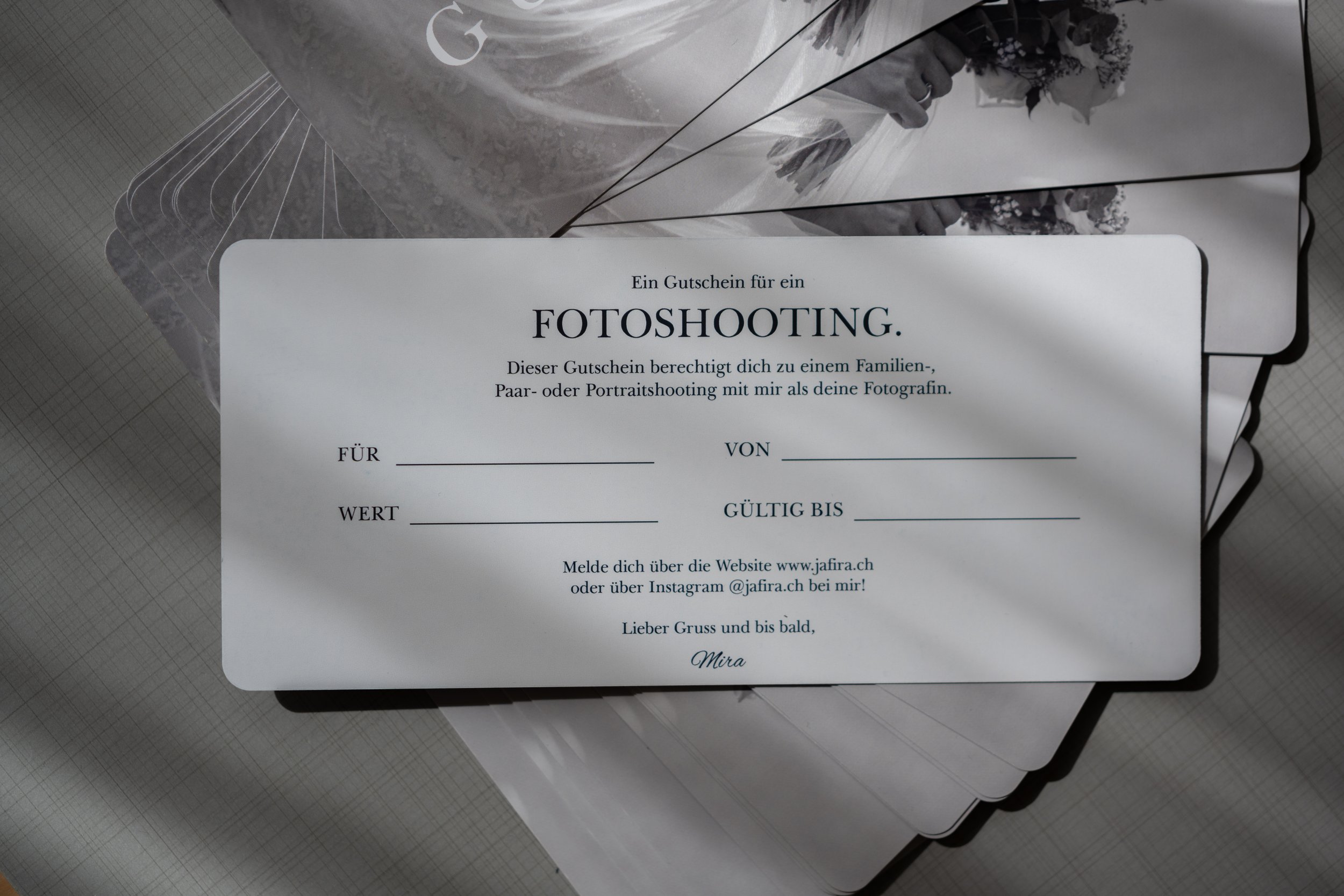 Gutschein für ein Fotoshooting