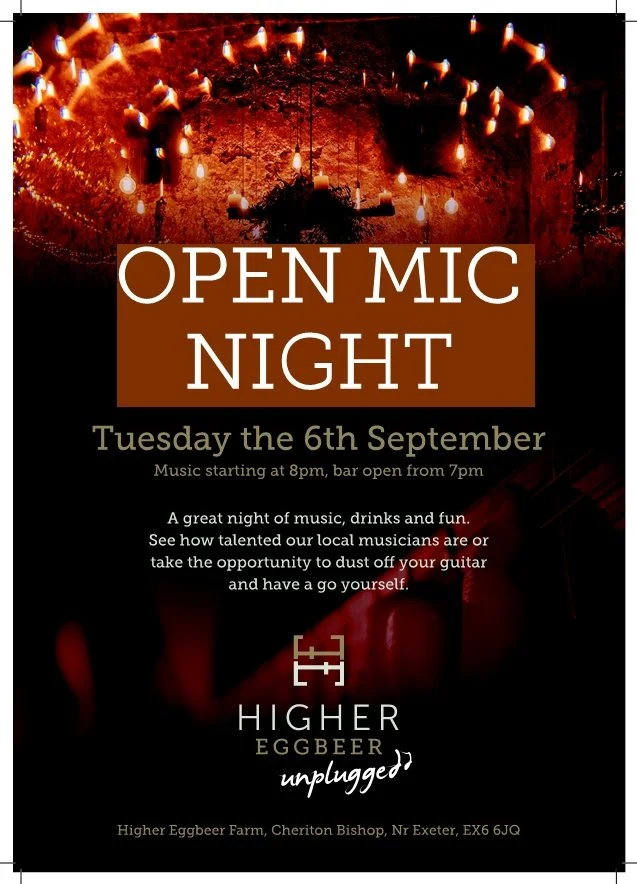 Open Mic Night - Higher Eggbeer Farm