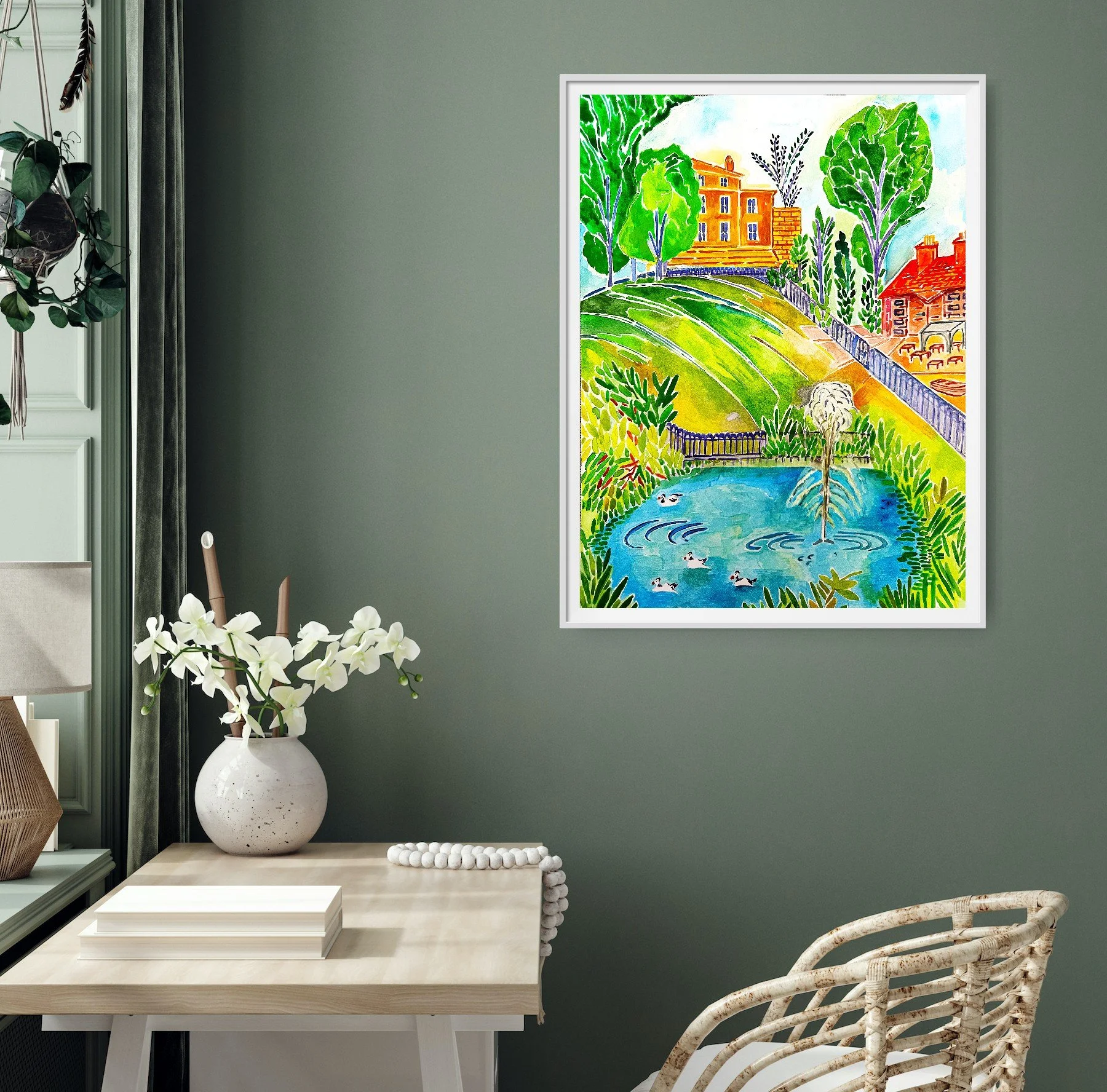 Manor House Gardens Print (Limited Edition)