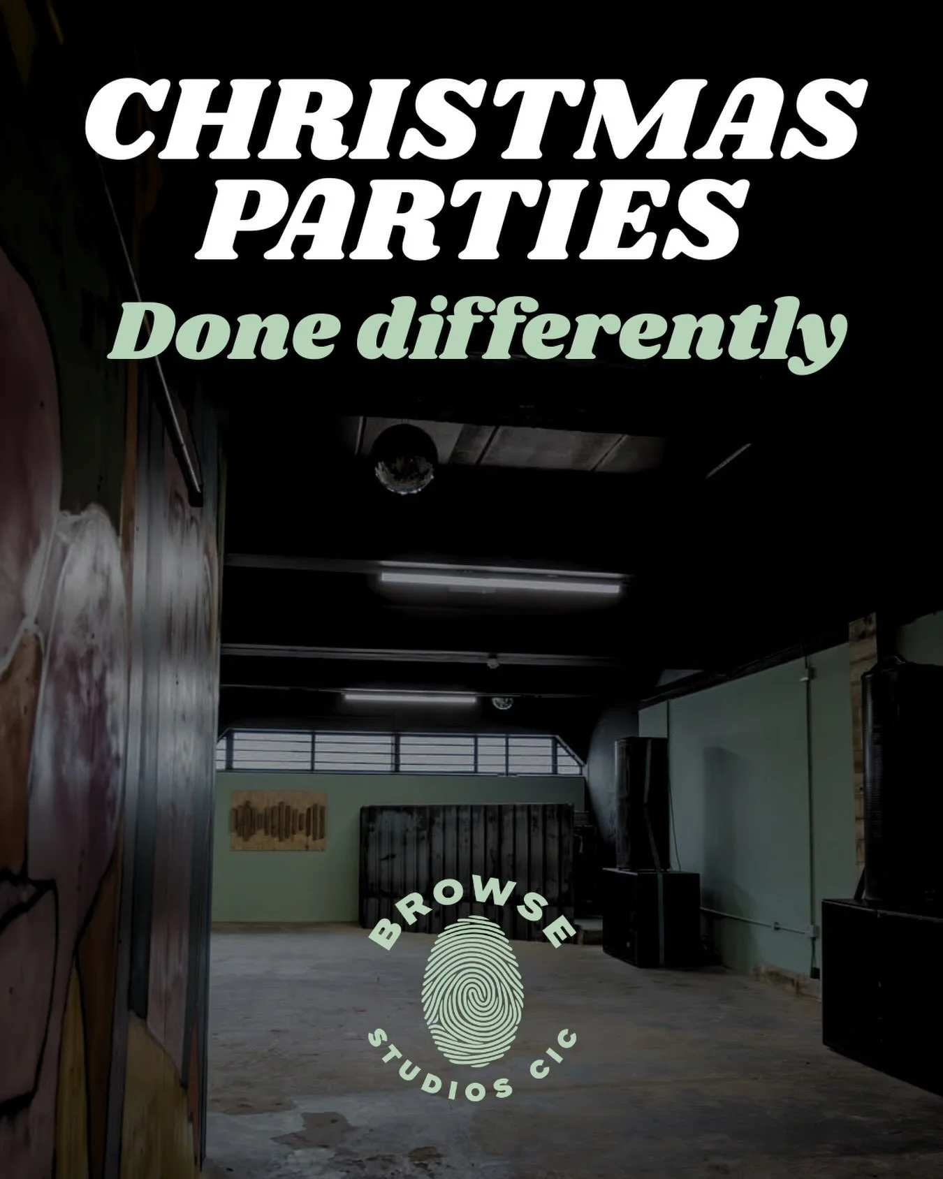 Christmas parties, done differently.

If you&rsquo;re sorting the works do, team social or end-of-year get-together, we&rsquo;ve got selected dates available at @browsestudios across November and December.

Private space, bar, music, flexible setup, 