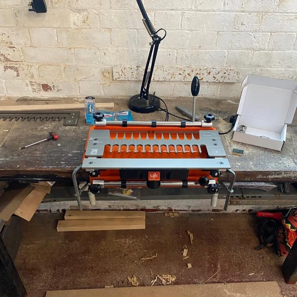 New toys in the workshop today to make these beautiful joints for an upcoming Kitchen project.

#woodworktools #tools #woodwork