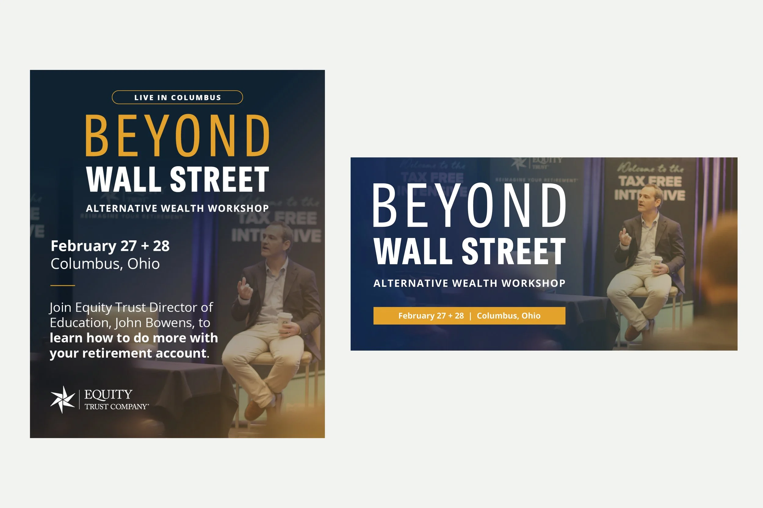 Static Social Post and EventBrite Banner