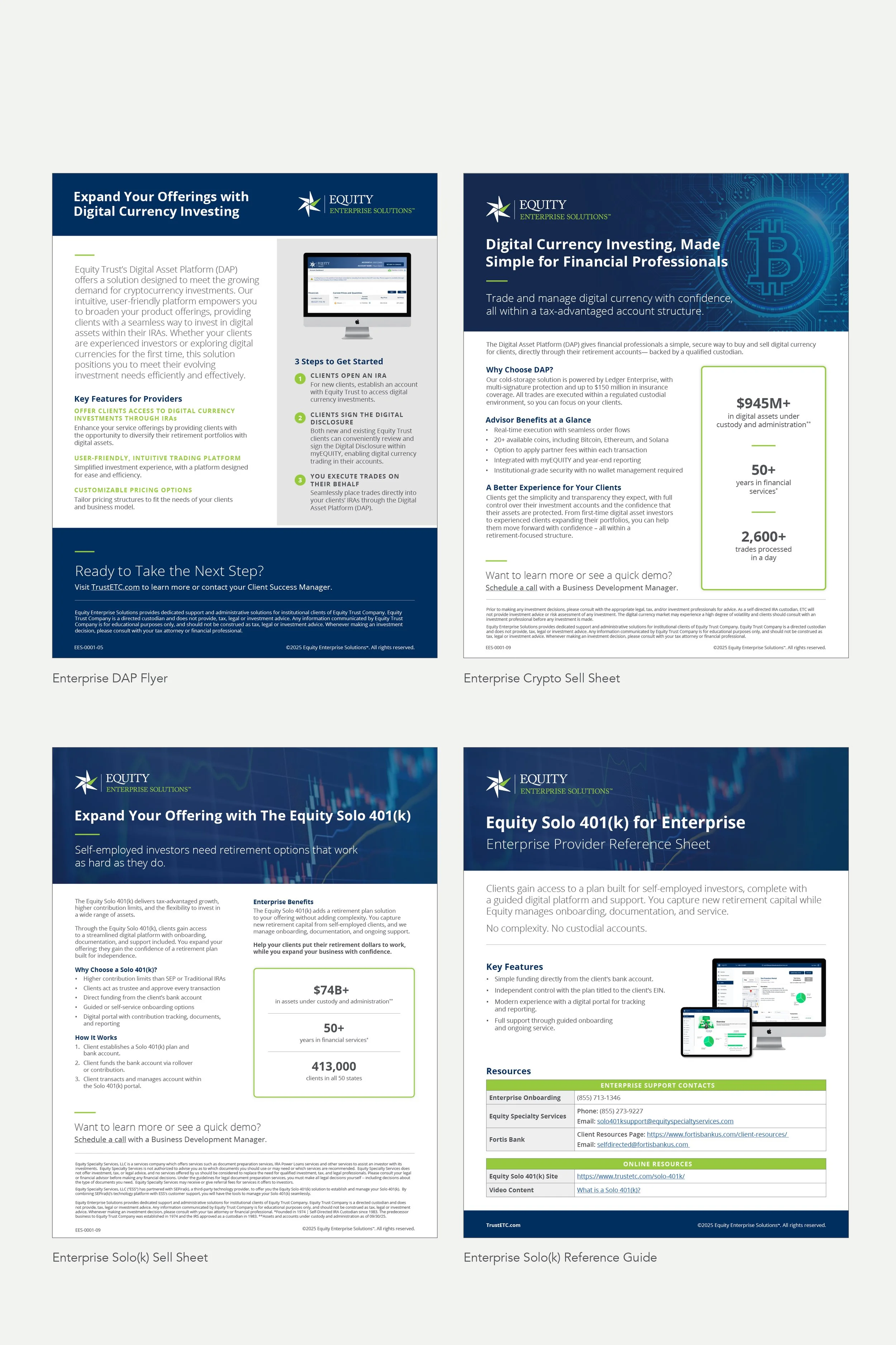 Enterprise Sell Sheets