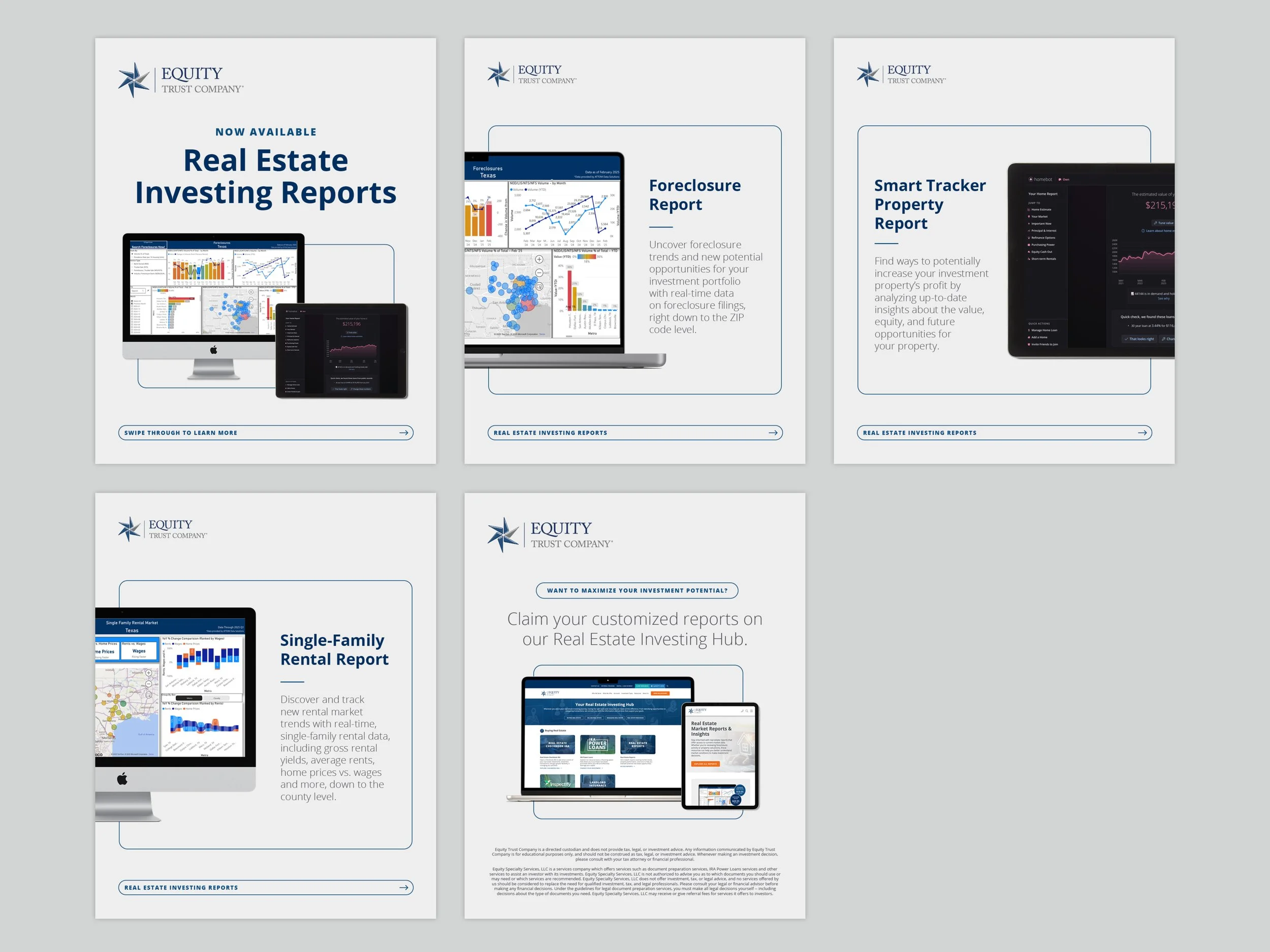 ETC Real Estate Hub - Investing Reports Carousel