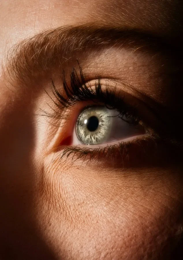 An eye up close