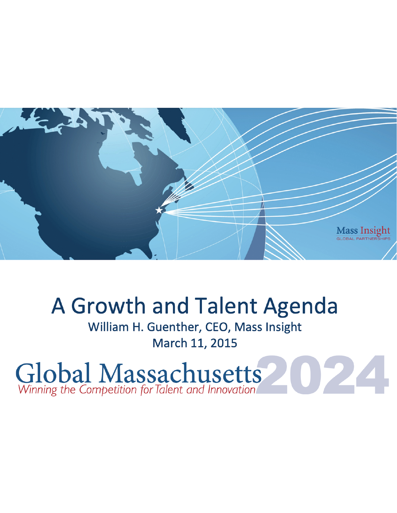 Competition for Talent and Innovation: Regional Growth and Talent Agenda Presentation