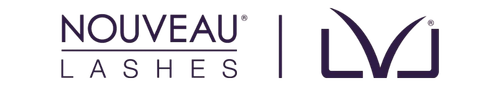 Nouveau Lashes LVL logo: genuine LVL lash lift used at our Surbiton studio