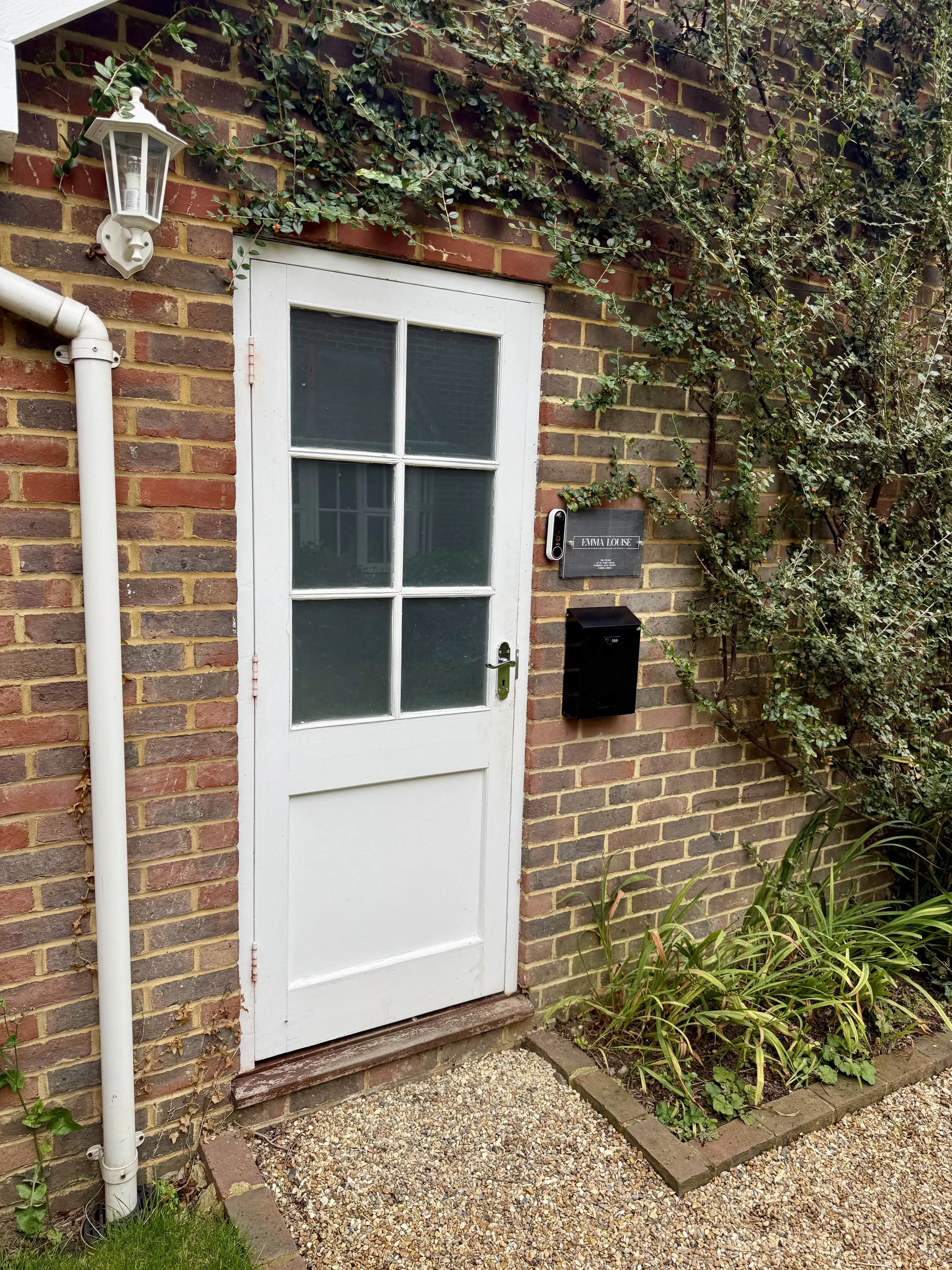 Private side entrance to Enhanced by Emma Louise studio, St Mary’s Road, Surbiton
