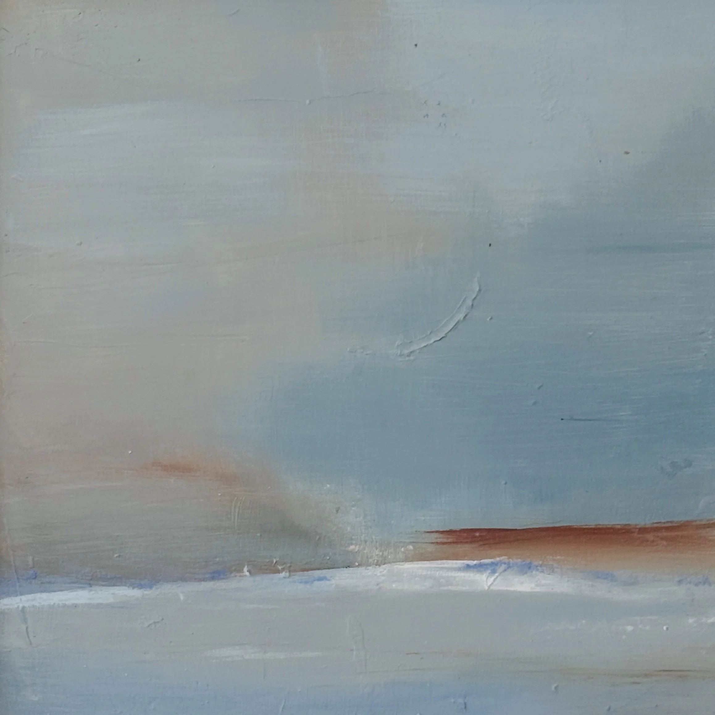 Title: Clearing, 
Medium: Acrylic on wood, 
Size: 12" x 12", 
Framed: 19.00" x 19.00", 
Price $650