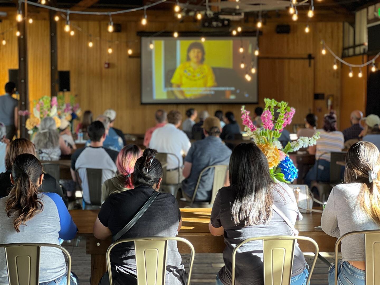 This is what a community screening looks like! 

Right now in Leadville, Colorado, organized by community leaders from Cooperativa Nuevo Union mobile home park who were recently able to buy their park with assistance from ROC USA and their Colorado a