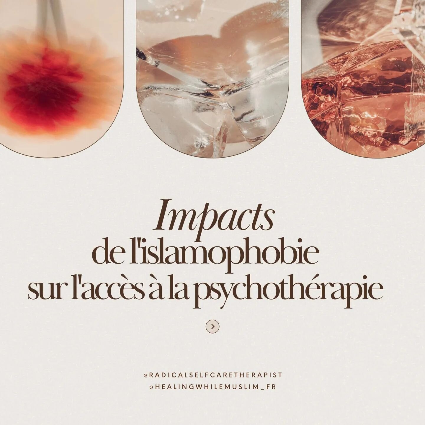 Post collaboratif entre mon espace psy @radicalselfcaretherapist et ce projet @healingwhilemuslim_fr. Il est question de passer en revue quelques &eacute;l&eacute;ments du contexte islamophobe faisant obstacle lorsqu'il est question d'acc&egrave;s &a