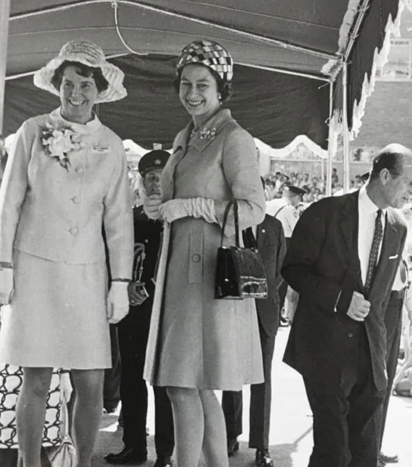 That&rsquo;s my grandma on the left. She had the honour of meeting the Queen and giving her a tour of the Winnipeg Children&rsquo;s Hospital in 1970. Two amazing women- both Queens in my eyes. RIP QE.