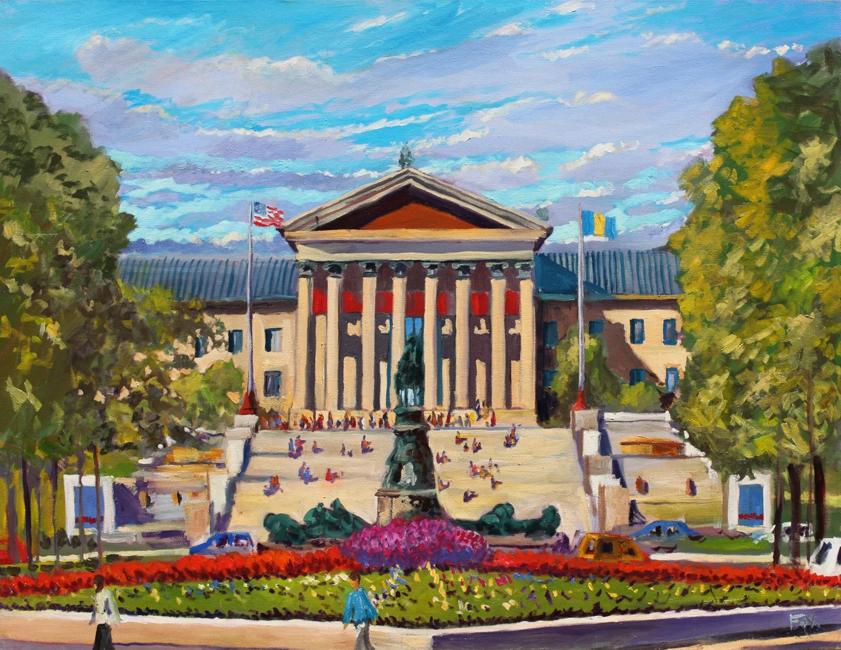 Philadelphia Art Museum #1 (11" x 14" matted print)