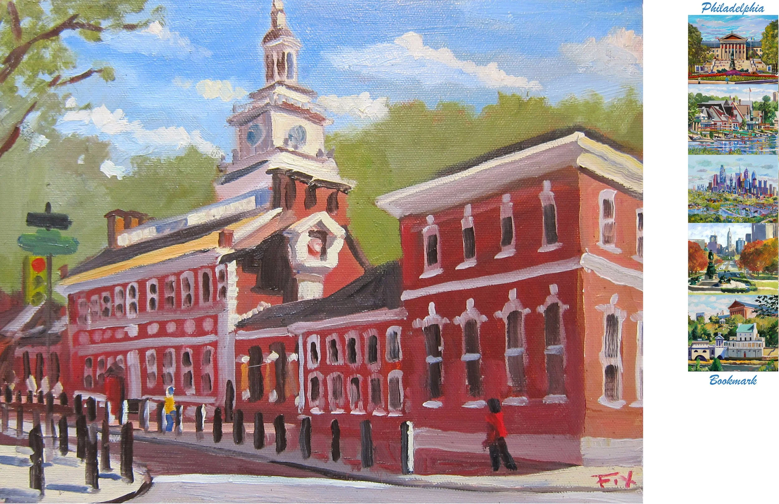 Independence Hall #1 ( 11" x 14" matted print)