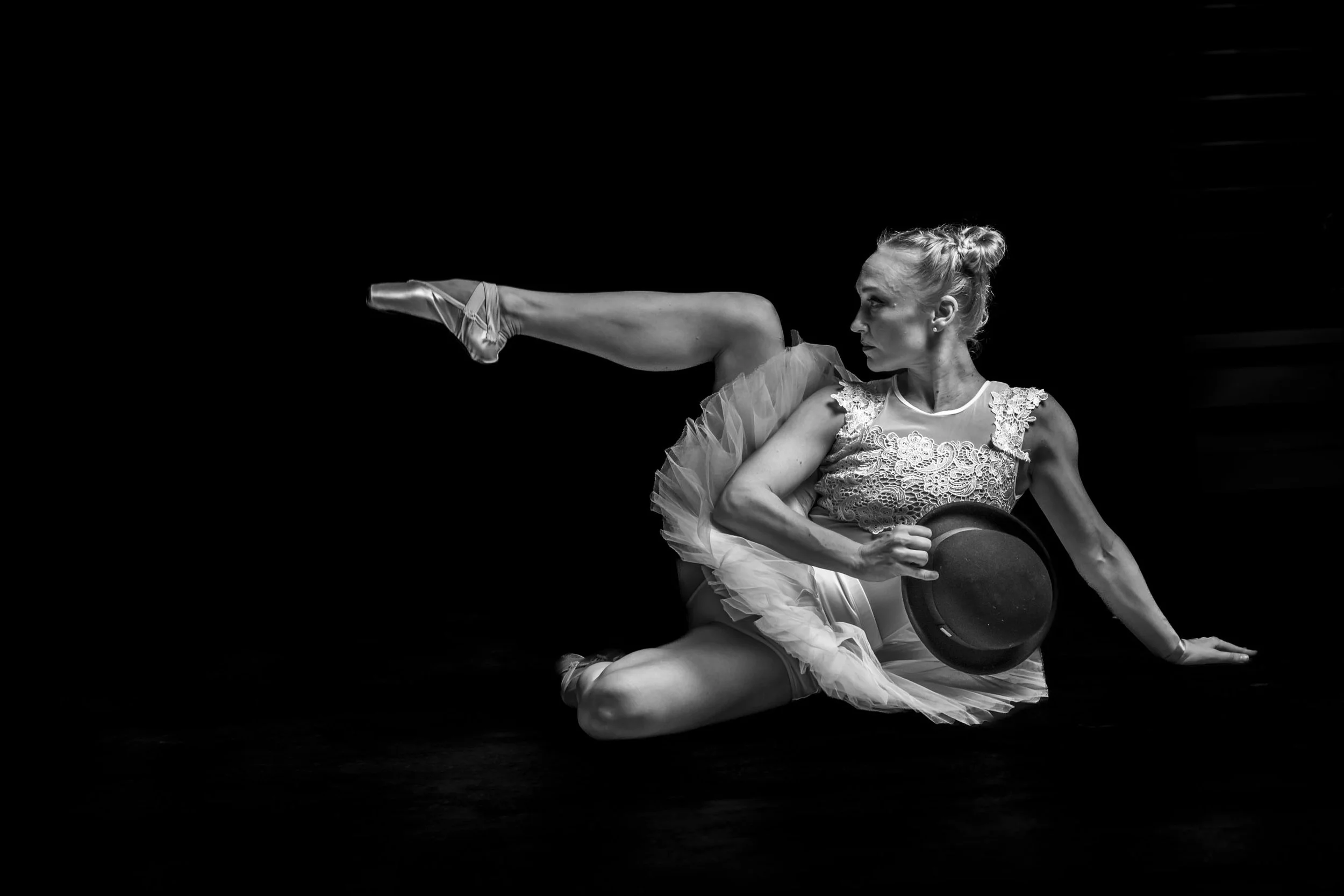 Dancer in Black and White