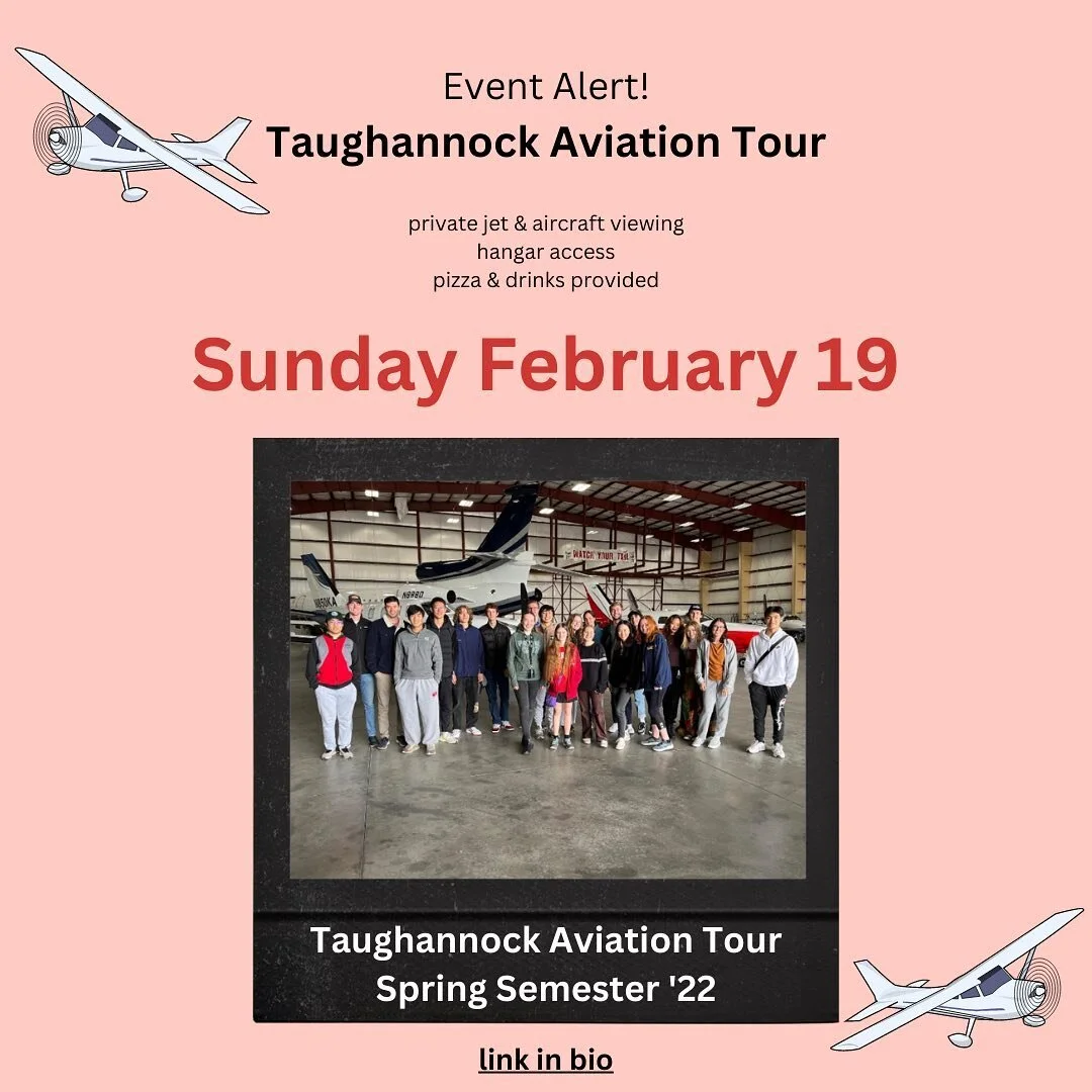 Taughannock aviation tour tomorrow! Looking forward to seeing you all soon.