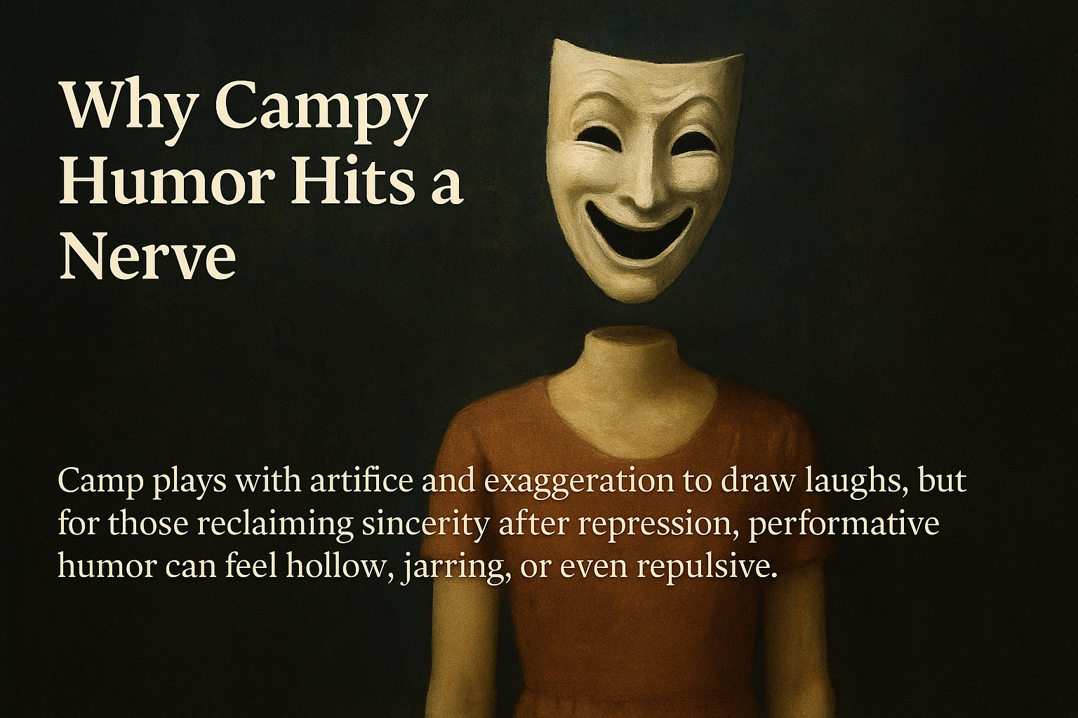 Why Campy Humor Feels Repulsive When You’re Reclaiming Sincerity