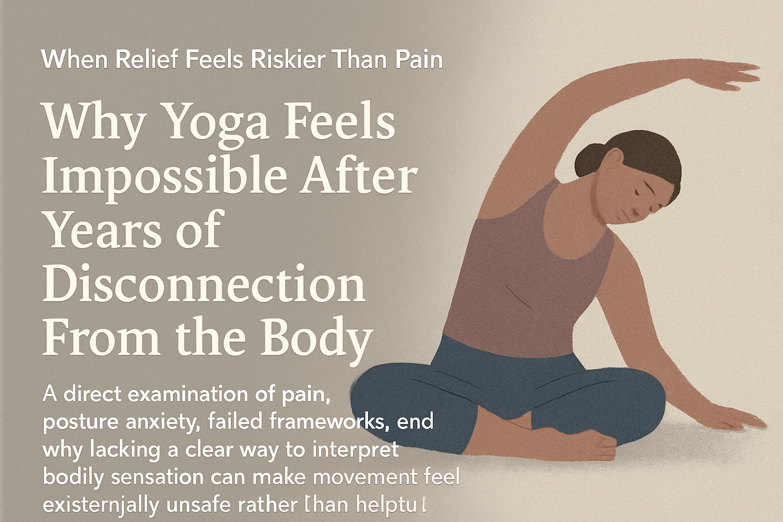 When Relief Feels Riskier Than Pain