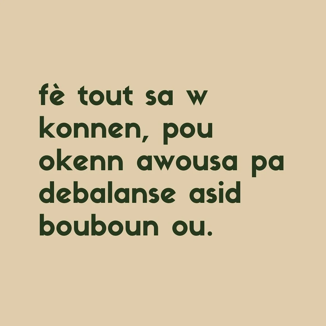 🗣️Nou gen rem&egrave;d pou grat&egrave;l, ti dlo k ap koule!

#S&egrave;tz&egrave;l #AvanseB&ograve;MachinNanLa #VeyepHBoubounOu #LiPaDwePlisKe5 #WapKonnenL&egrave;lDebalanse #LapSantiLanbi #RetireAwousaNanK&ograve;l&egrave;tOu #PaKiteS&ograve;B&egr