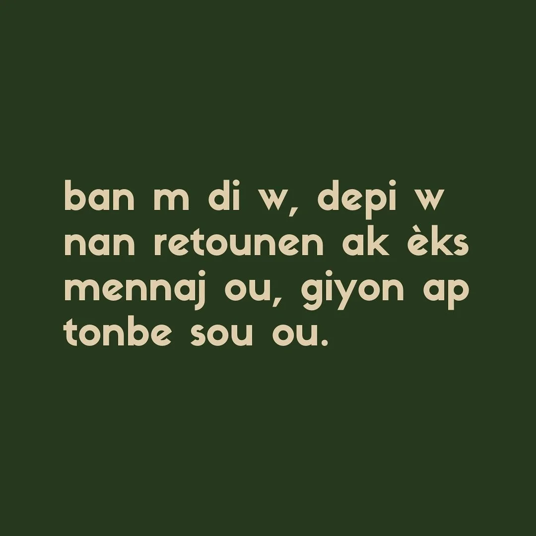 Lanp yo limen nan dada w depi w w&egrave; sa 🫠

#S&egrave;tz&egrave;l #Er&egrave;PouwPaF&egrave; #ToutBagayApTounenKontOu #PledeKitePledeTounen #AwousaKaManjew #MacheP&ograve;sOuBaz #OuTeKitelPouYonRezon #SispannGenPlimenLaRekonesans #AleW&egrave;Ou