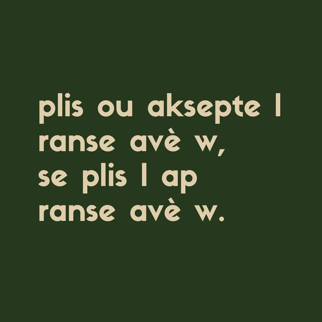 Nenp&ograve;t moun li ta ye a 👀

#S&egrave;tz&egrave;l #PlonGaye #OuTw&ograve;GenLanmouAtachan #MetFwonty&egrave; #AprannKlaseMoun #MetMounNanW&ograve;lYo #OuTw&ograve;RenmenBann #PaKiteNenp&ograve;tMounNanTetew #F&ograve;wFrekanMenm #PaNanGriyenDan