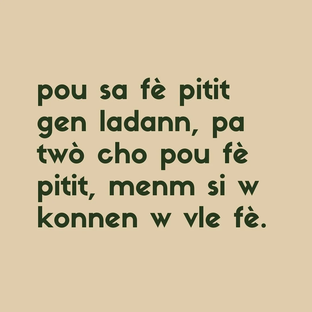 Mal&egrave; pandye 🗣️

#S&egrave;tz&egrave;l #PalePaww&ograve;lLa ##PaAnsentPouValpa #PaF&egrave;PititPouk&ograve;w #WapBezwen&Egrave;d #PititKiuteCh&egrave; #WapBezwenPlisPaseLajan #ChitaSouHonBl&ograve;kGlas #PaMenmGenPeyiMenm #MounPaKaRiveChansr&