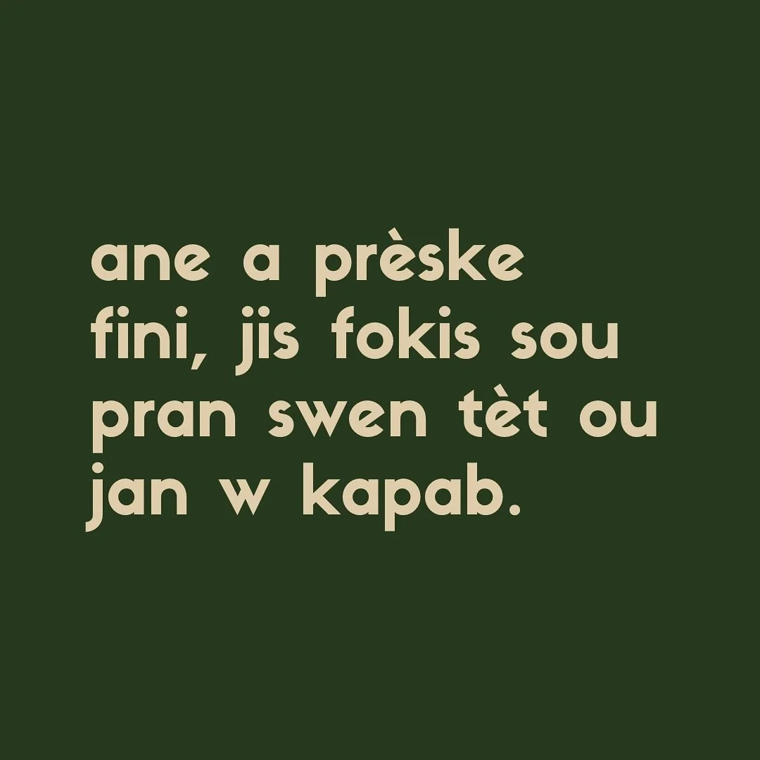 Nou pa t jis vini pou fy&egrave;l nou pete 🫢

#S&egrave;tz&egrave;l #PaGenPeyi #YoManjelNanMenNou #KoteR&egrave;vByenn&egrave;tLa #Byenn&egrave;tKolektifLa #AyitiSon&Egrave;ksToksik #OuPaKaKiteSa #S&egrave;lJanPouKitelF&ograve;lPeteFy&egrave;lOu #Ko