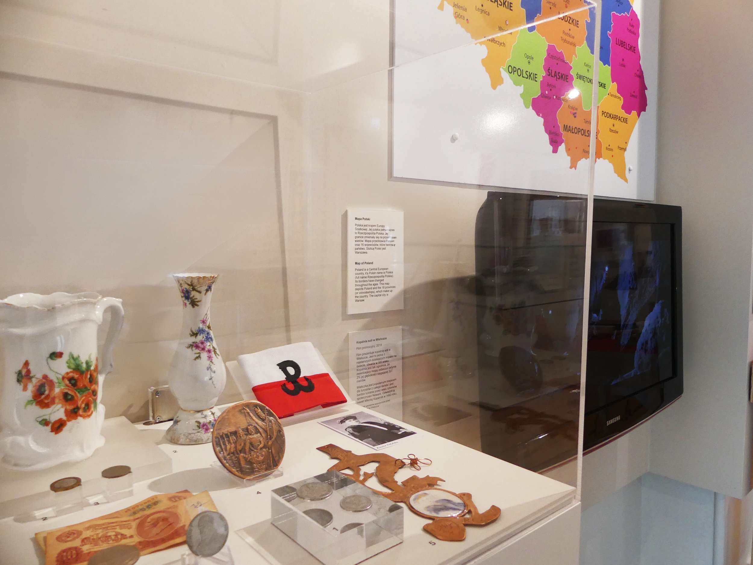From Poland exhibition coin cabinet.