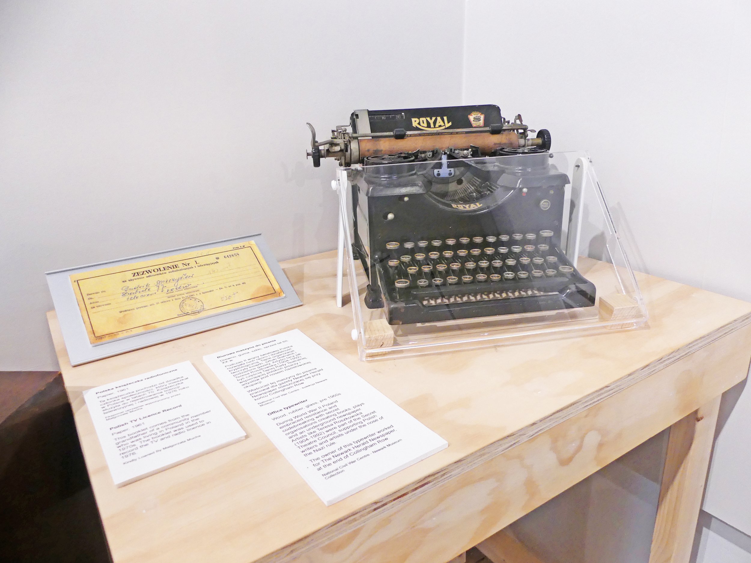 From Poland exhibition, with National Civil War Centre collections.