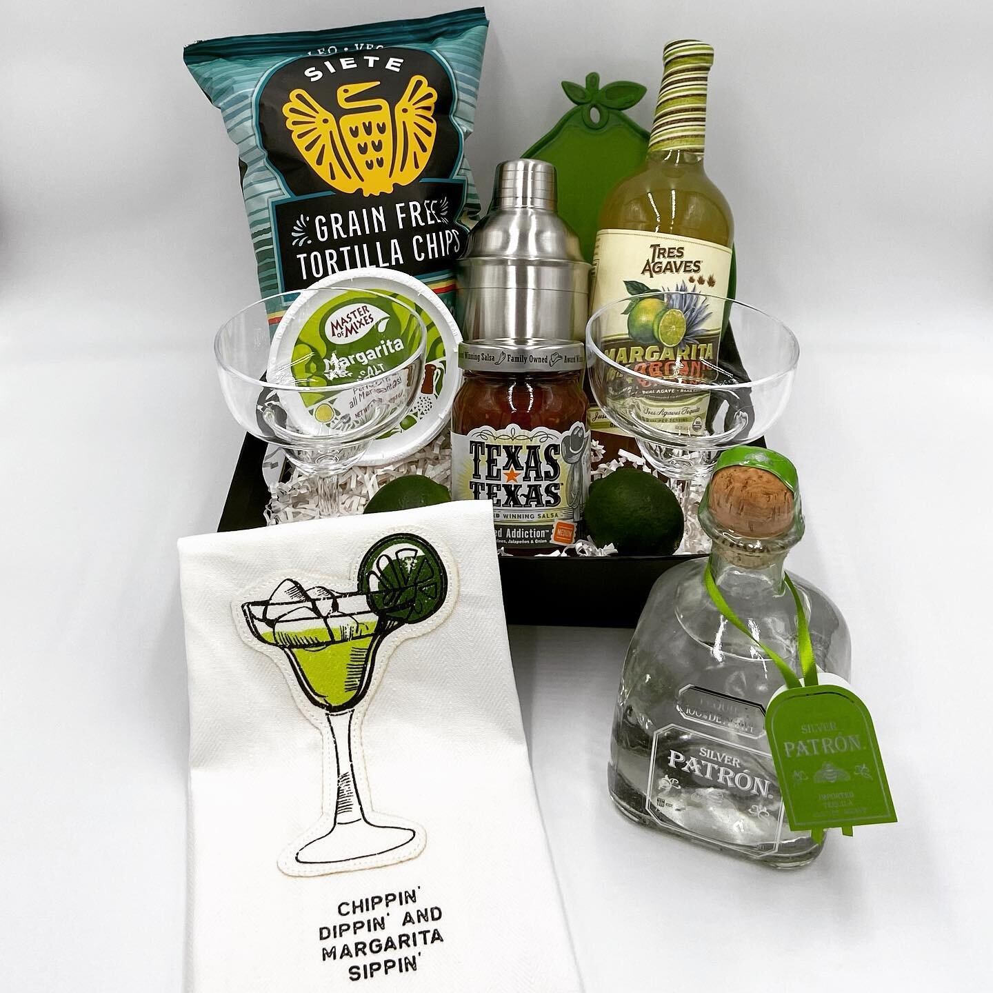 Surprise your favorite margarita lover this Cinco de Mayo with our Margarita Gift Basket! Link in profile! #cincodemayo #celebration #party #mexico #austin #texas #gift #giftideas