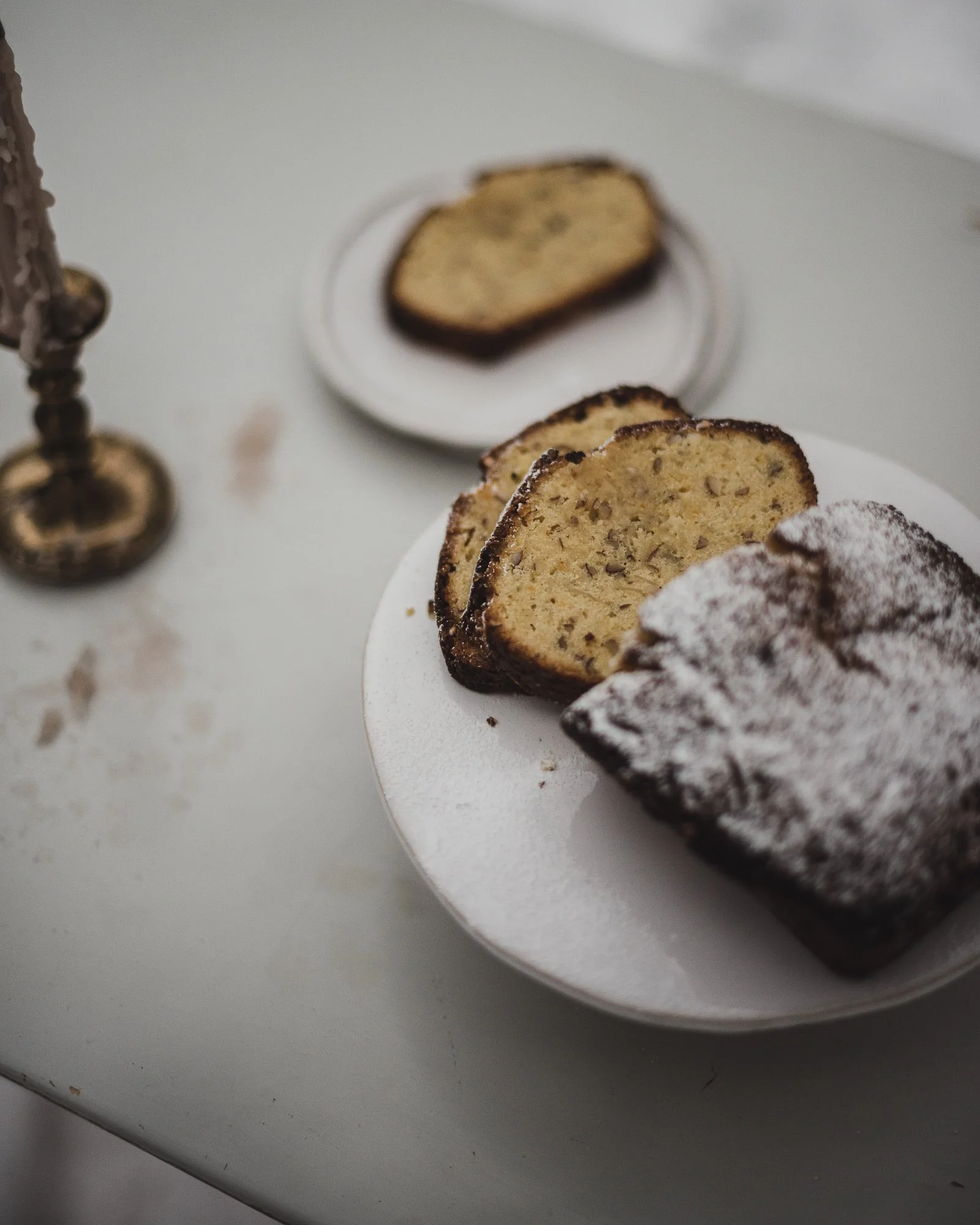 Close-up of bundt cake