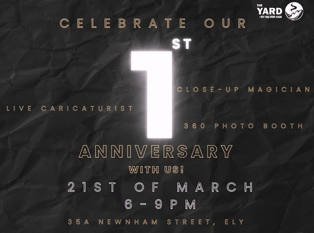 SO EXCITED! Tomorrow I&rsquo;ll be performing at @theyard_ely for their 1 Year Anniversary Celebration and it&rsquo;s going to be epic! What&rsquo;s more - I&rsquo;m going to be joined by my good friends at @starfish_selfies22 too 😎

#oneyearanniver