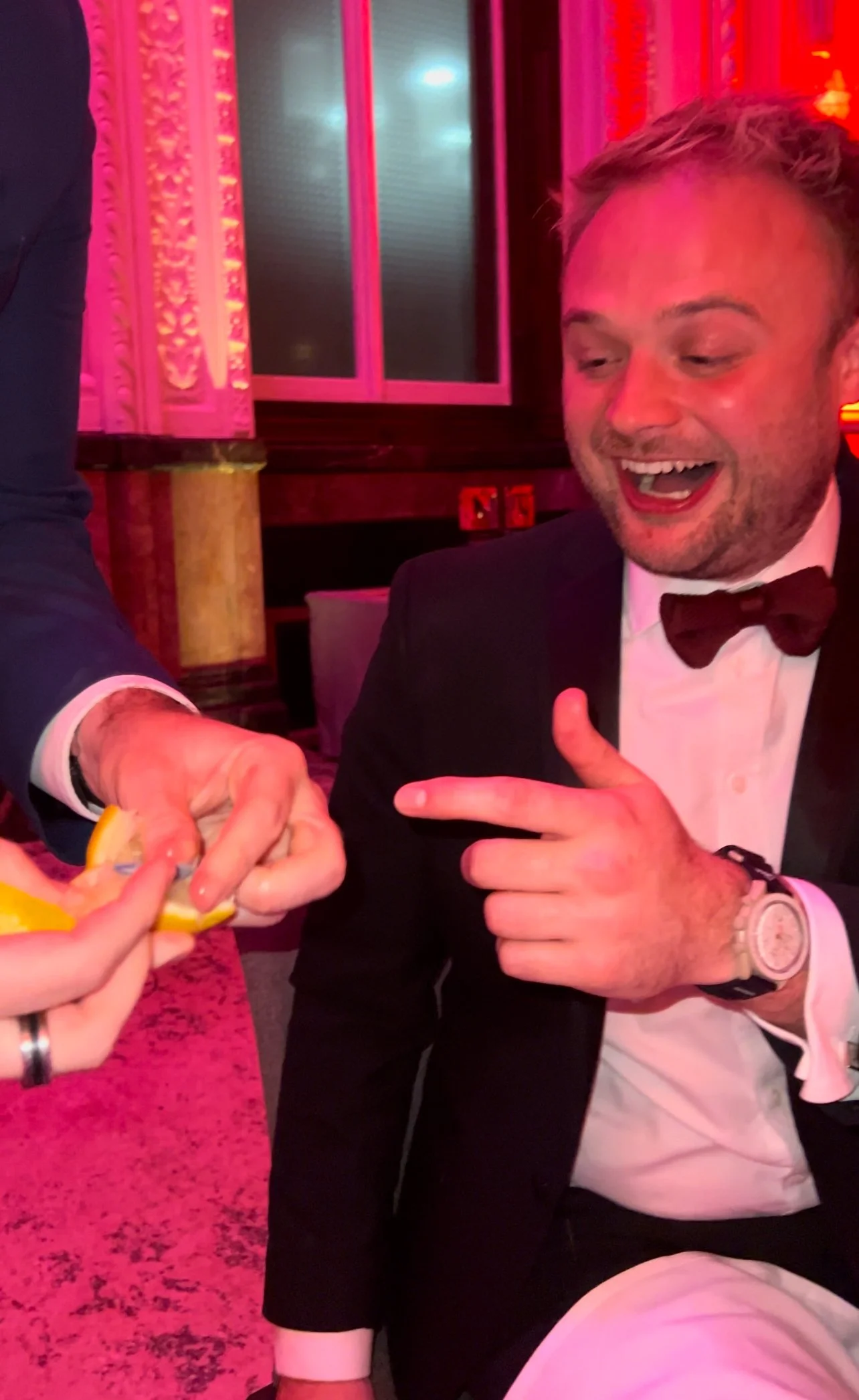 guest is amazed by magic at a corporate event