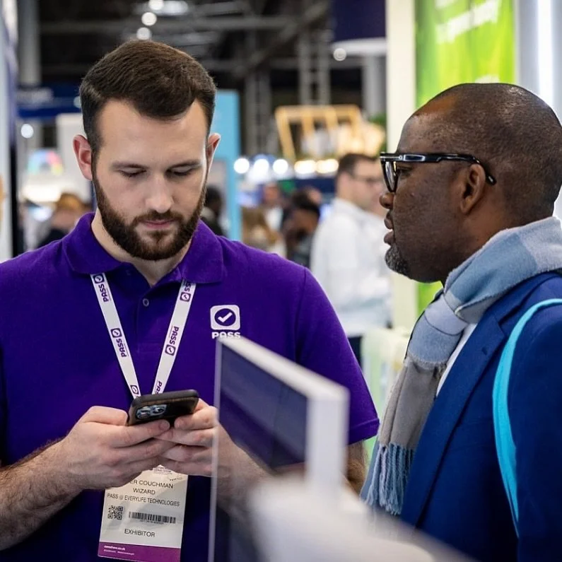 Your team are already busy - chatting, demoing, doing what they do best. 💬⚡️
So who&rsquo;s taking client details and scanning badges? 🎯

I&rsquo;m not there to look good.
I&rsquo;m there to make my client look good - working efficiently, maximisin