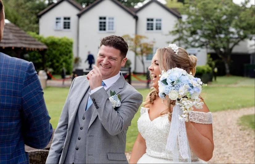 Both the bride and groom ✨
completely lost in the magic 🪄
Pure reactions 💫
Pure connection 💍
Pure joy ❤️
Captured perfectly by 📸 @elmitchamphotography 
An incredible day at 🤍 @thelimescountrylodgehotel 
#WeddingMagic #NorthamptonWedding #Clos