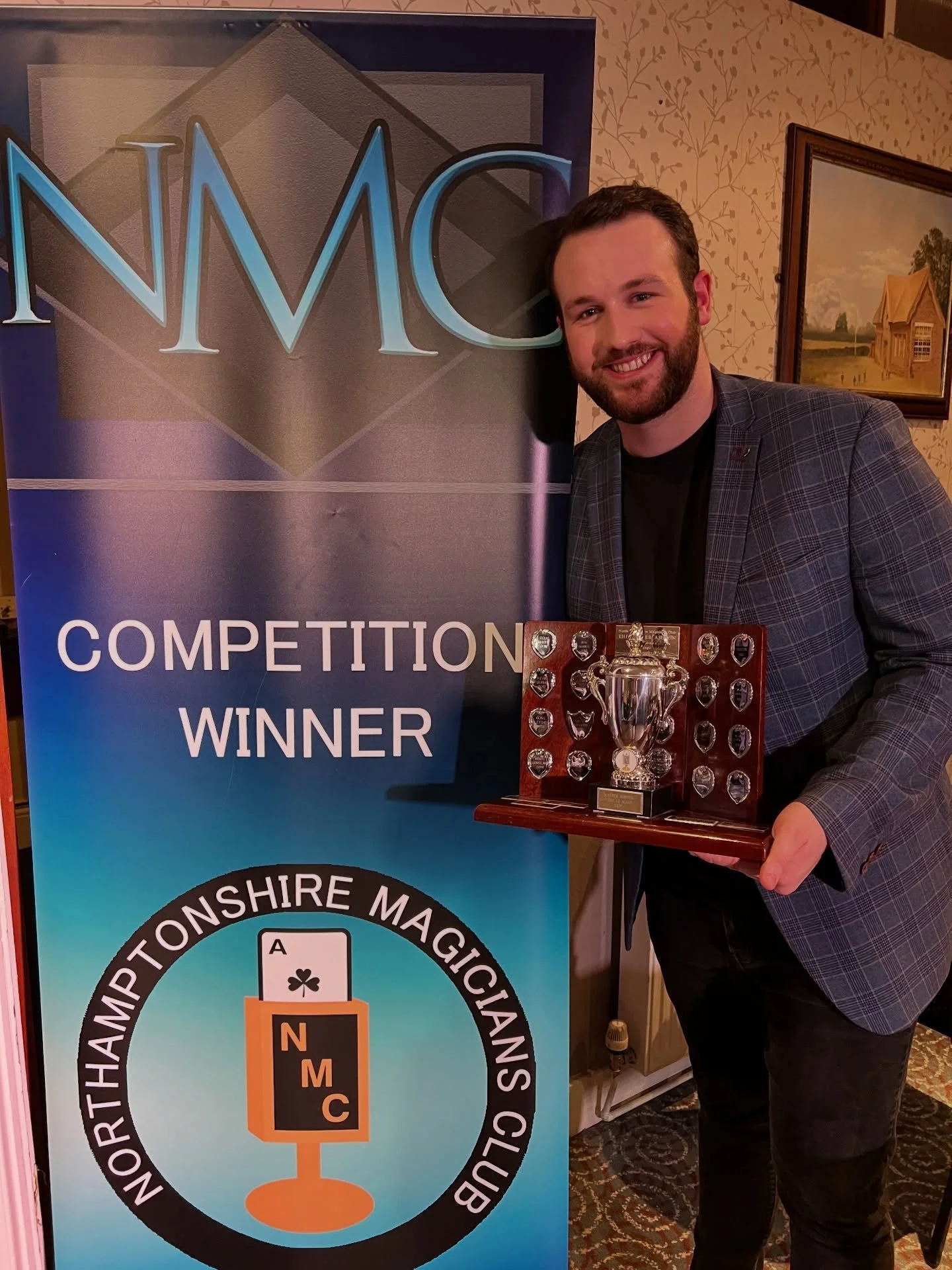 THIS ONE MEANS EVERYTHING 🏆

Northamptonshire 2026 Close Up Magician of the Year ✨

Awarded in the 100th year of the @northamptonshiremagiciansclub 🎩

The very club where I first learnt magic.

I had to perform an 8&ndash;12 minute routine to a roo