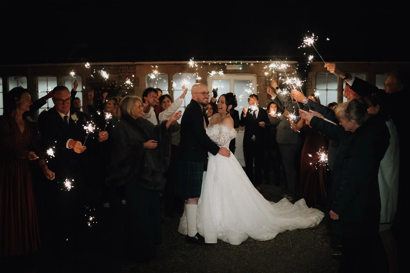 This moment meant more ✨

Not just lights in the dark.
Not just a pretty exit.

Every spark held a story.
Every glow carried love.
Every second felt earned.

Surrounded &amp; Supported.
Exactly where they were meant to be.

Some photos don&rsquo;t ne