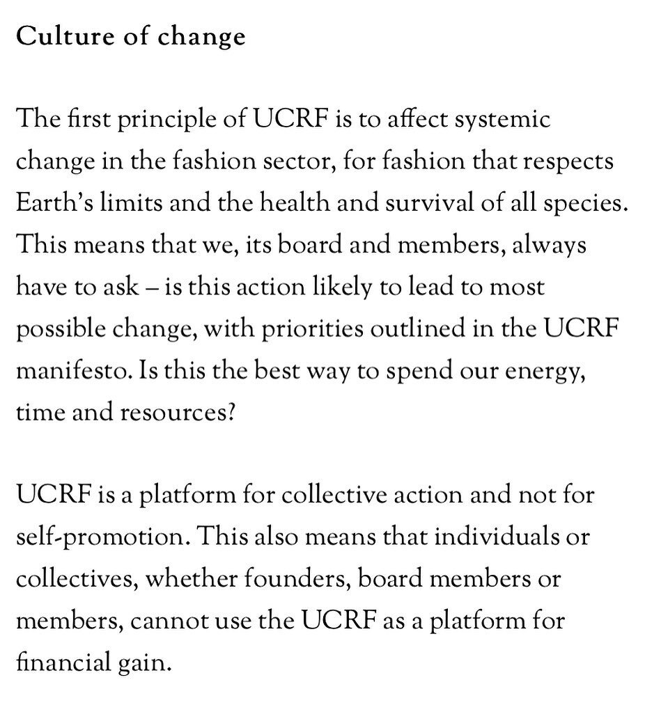 The @ucrfashion board today published the Union&rsquo;s Code of Conduct as a living document. You may read the entire code through the link in the profile.
