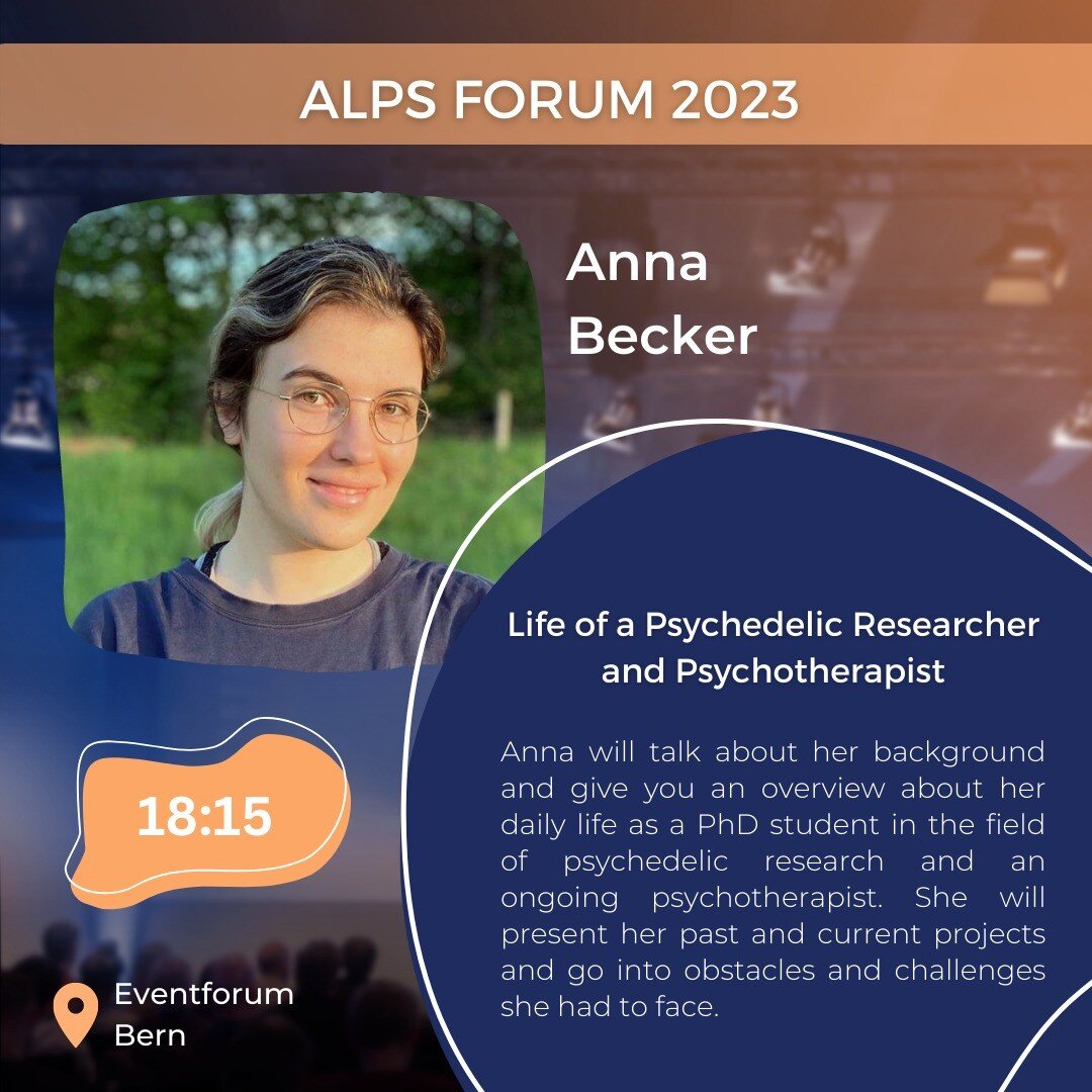 🌀 ALPS Forum Speaker announcement! 🥳 Anna Becker will talk about her life as a Psychedelic Researcher and Psychotherapist.

🎫Would you like to experience Anna&rsquo;s talk live at the ALPS Forum 2023? Get your ticket now! (Link in Bio)

She will t