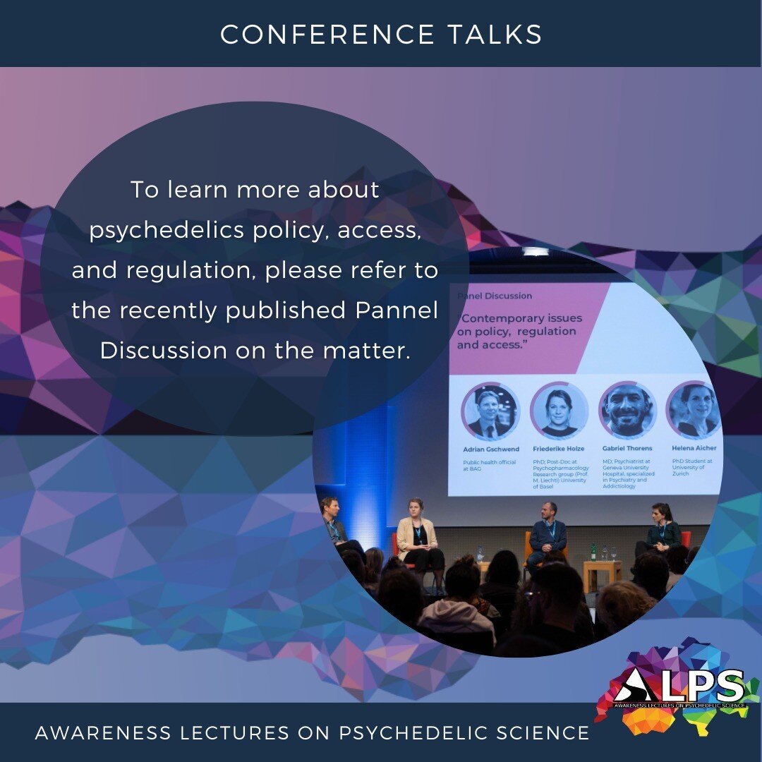 🌀 At ALPS Conference 2022, Adrian Gschwend, Friederike Holze, Gabriel Thorens and Helena Aicher spoke about #psychedelics policy, access and regulation in a panel discussion. 

You'll find the link to the panel in our bio 🙌
Make sure to stay update